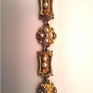 Vintage Arthur Pepper bracelet Victorian Revival Etruscan antique mid century